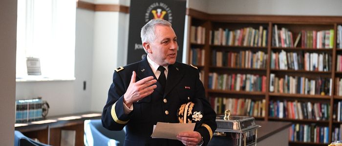 Dean Brigadier General Robert “Bob” Moreschi of VMI, a military college in Virginia