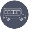 line icon of school bus