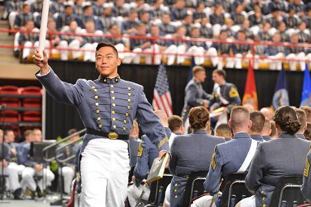 New VMI Graduate Raises Diploma