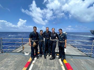 VMI NROTC Midshipman participates in a summer assignment in the Pacific Ocean over the 2023 summer on a nuclear warfare ship.