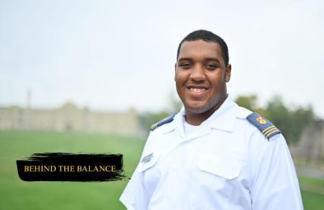 VMI football player Terrell Jackson talks about balancing academics, athletics, and cadet responsibilities.