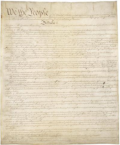 First page of the Constitution of the United States, National Archives and Records Administration